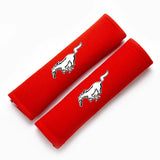 (2-PACK) Mustang Horse Seat Belt Covers