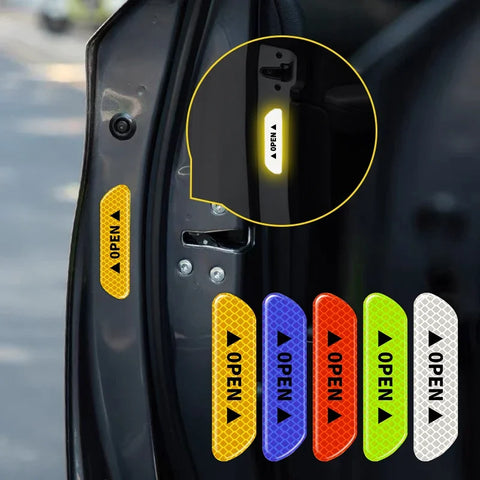 4pcs/Set Car Door Reflective Sticker For Ford Mustang