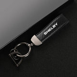 Leather Shelby Mustang Keychain