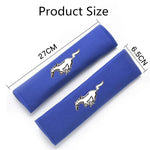 (2-PACK) Mustang Horse Seat Belt Covers