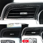 Mustang 2015-2023 Carbon Fiber Auto Dashboard Left and Right Air Vents Decal