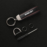 Leather Shelby Mustang Keychain