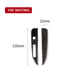 Carbon Fiber Gear Shift Panel Decal Cover Ford Mustang 2015-17