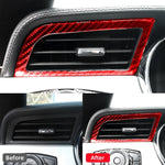 Mustang 2015-2023 Carbon Fiber Auto Dashboard Left and Right Air Vents Decal