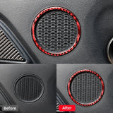 Mustang 2015-2023 Carbon Fiber Interior Auto Door Audio Speaker Decal