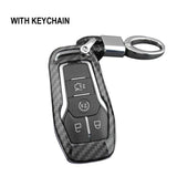 Carbon Fiber Key Cover Protector Case for Ford Mustang (Hard Shell)